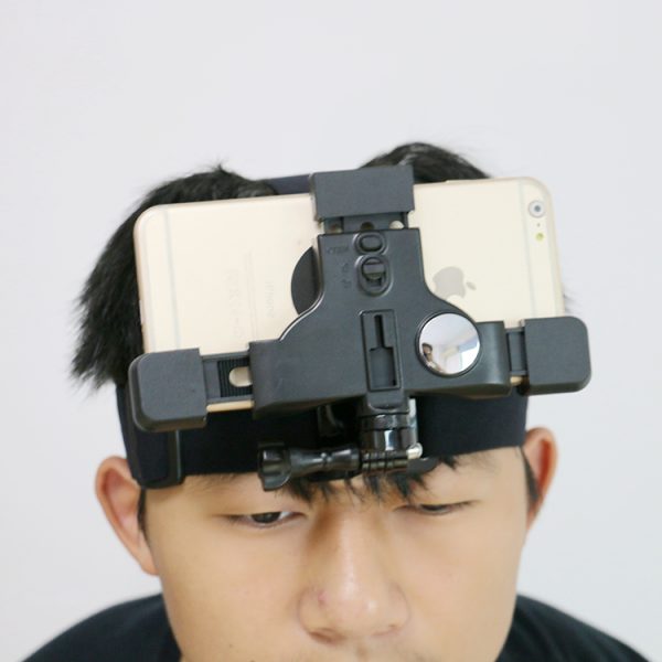 New Action Camera Head Strap Mount Outdoor Video Shooting Accessories Head Headband Phone Bracket Clip